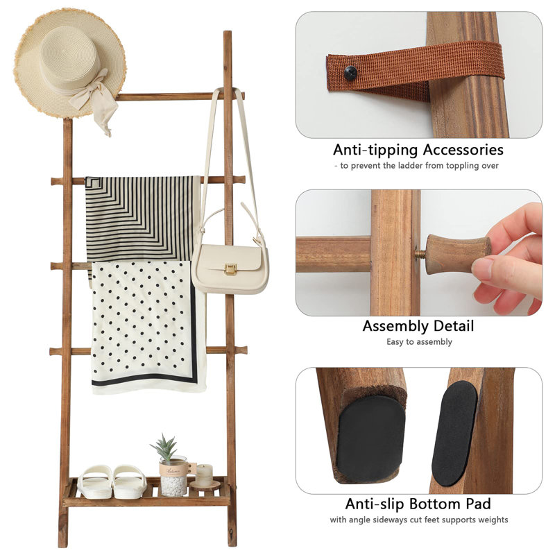 Échelle de couverture en bois 5 pi