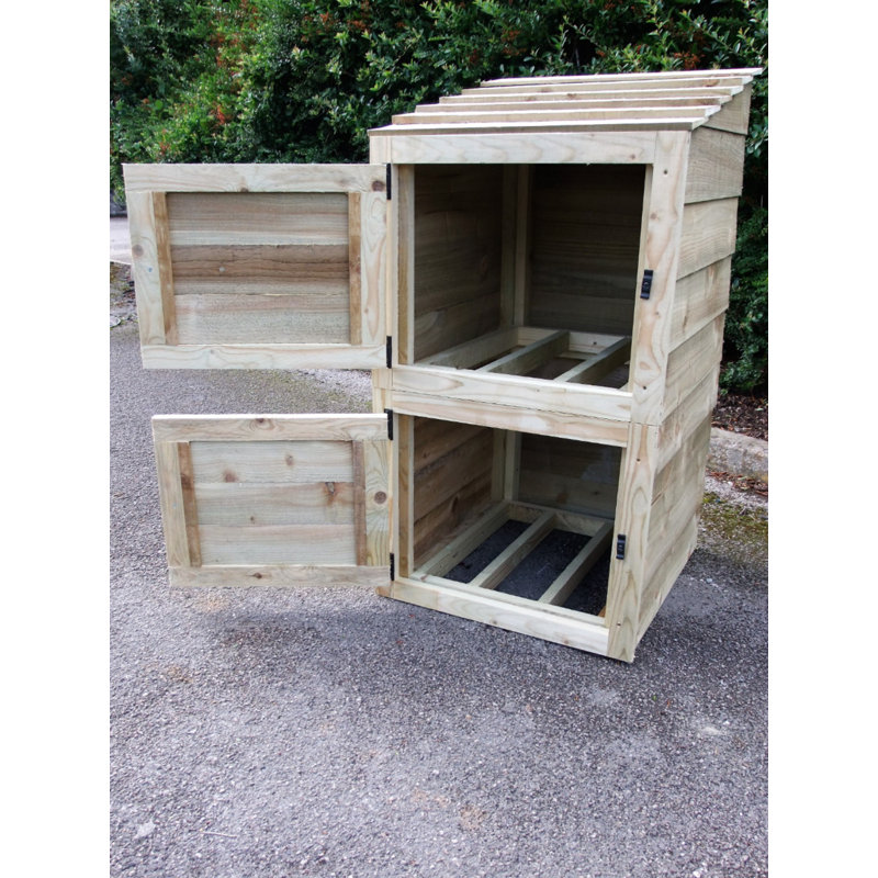 Getir Wooden Bin Store
