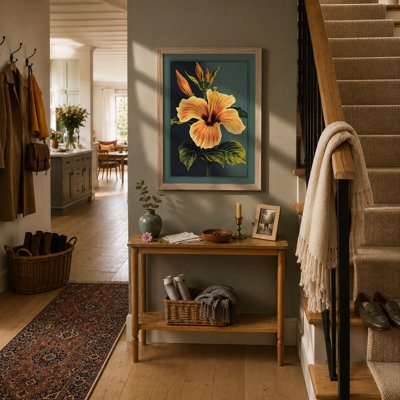 Golden Hibiscus Botanical - Print