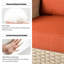 Chaise longue d'extérieur pivotante en osier Daimyan-1460161759
