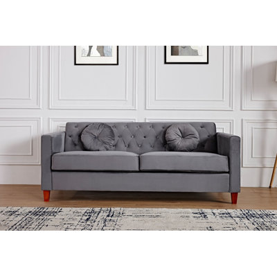 Jaymel 79.5'' Velvet Sofa
