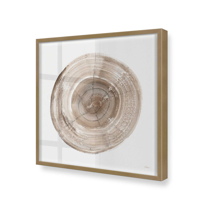 Anneaux du temps II, reproduction sur toile, Anneaux du temps II, Cadre pour photo simple or brossé, H 13,75 po x l 13,75 po