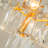 18'' 4-light Mid-century Modern Glam Antique Gold Crystal Tiered Flush Mount Luxury Ceiling Light For Foyer And Entryway