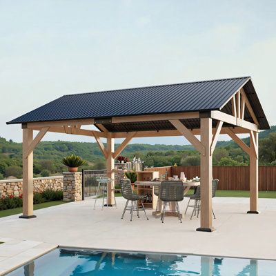 Abri de jardin pour terrasse en bois massif Classic