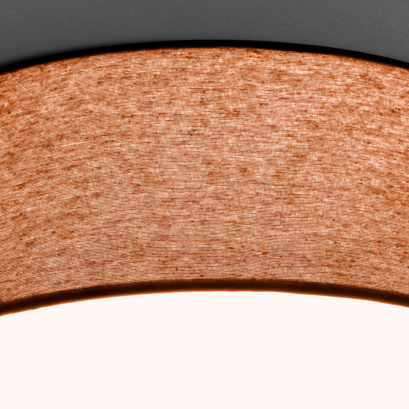 Parvin Flush Mount, Dark Orange