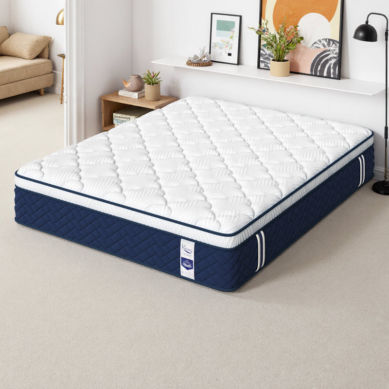 Matelas hybride Hotel-Style, de taille moyenne / pleine / grand / très grand avec support à 5 zones et ressorts de refroidissement - sans fibre de verre, CertiPUR-US