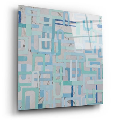 «Modern 1ndustrie 1» par Coco Good, art mural en verre acrylique, 36 po x 36 po