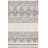 Jacques Hand Woven Wool/Cotton Striped Rug in Gray/Ivory-1671022058