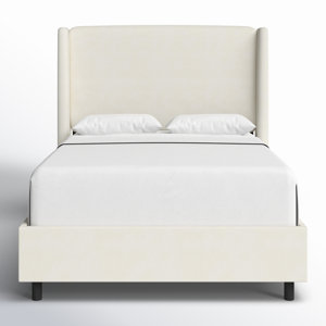 Tilly Upholstered Bed. incomplete. frame only 