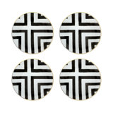 Sol Y Sombra Handmade Porcelain Dinner Plate