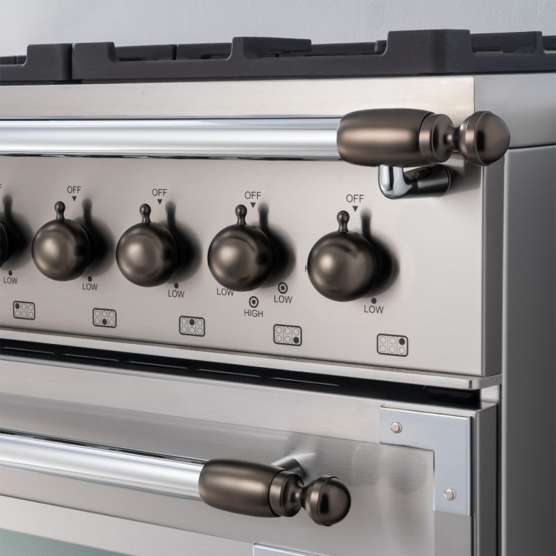 Bertazzoni Range & Hood Kit, Black Nickel