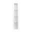 Armoire latérale en blanc avec panneau de particules de 15 mm et lampe à bande élégante, l 40 x 29 x H 170 cm, lampe décorative en aluminium pour construction de rangement, blanc, mobilier de qualité-992678315