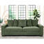 88 po de large 88 po Velours côtelé foncé avec 5 coussins, élégant et relaxant pour la maison, salon spacieux de conception intérieure large, confort d'assise, décoration-1422187644-1422187645