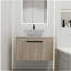 Ensemble de meuble-lavabo mural 30 po avec lavabo en céramique-120102466