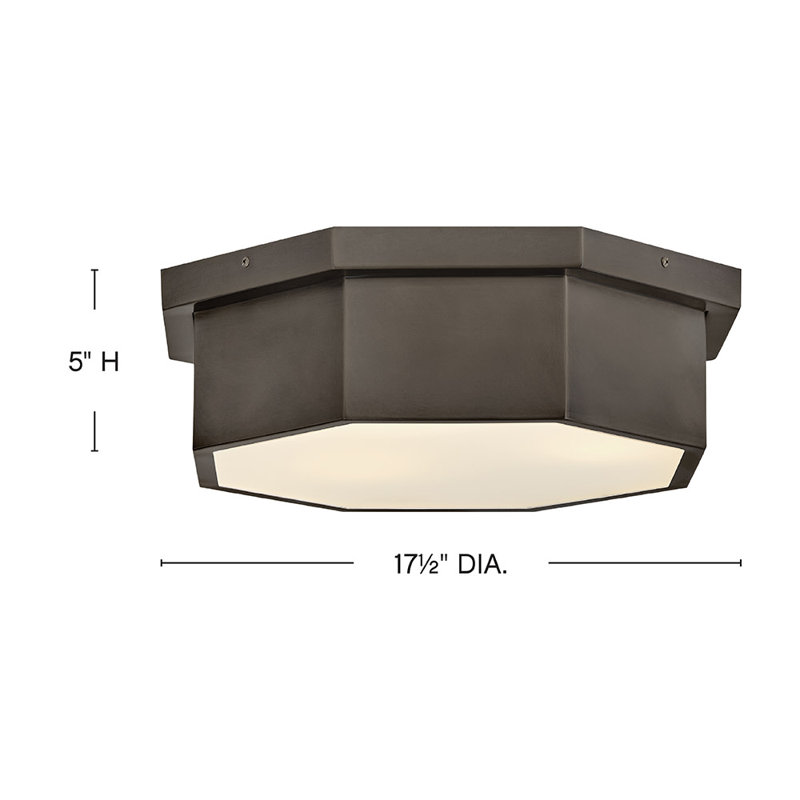Facet 3 - Light Flush Mount, Black Oxide