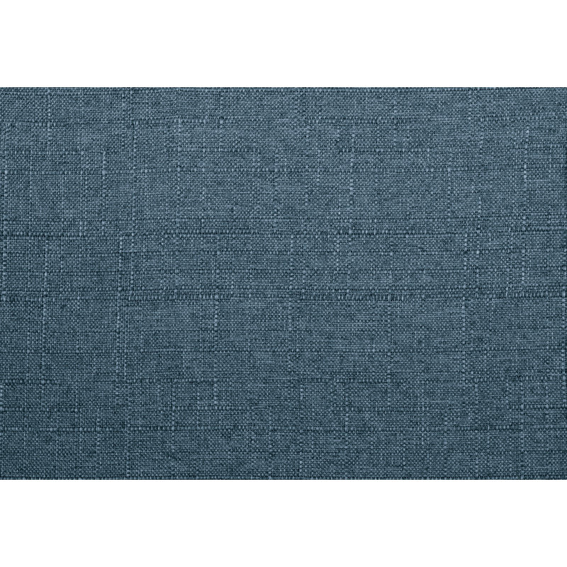 Chaise berçante - Tissu bleu revêtu de bois avec finition noyer foncé, coussin de siège et de dossier confortable | Idée de cadeau