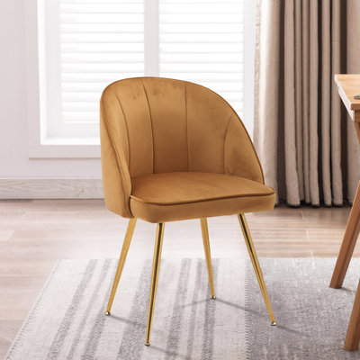 Cohen 17.72'' H Velvet Upholstered Side Chair