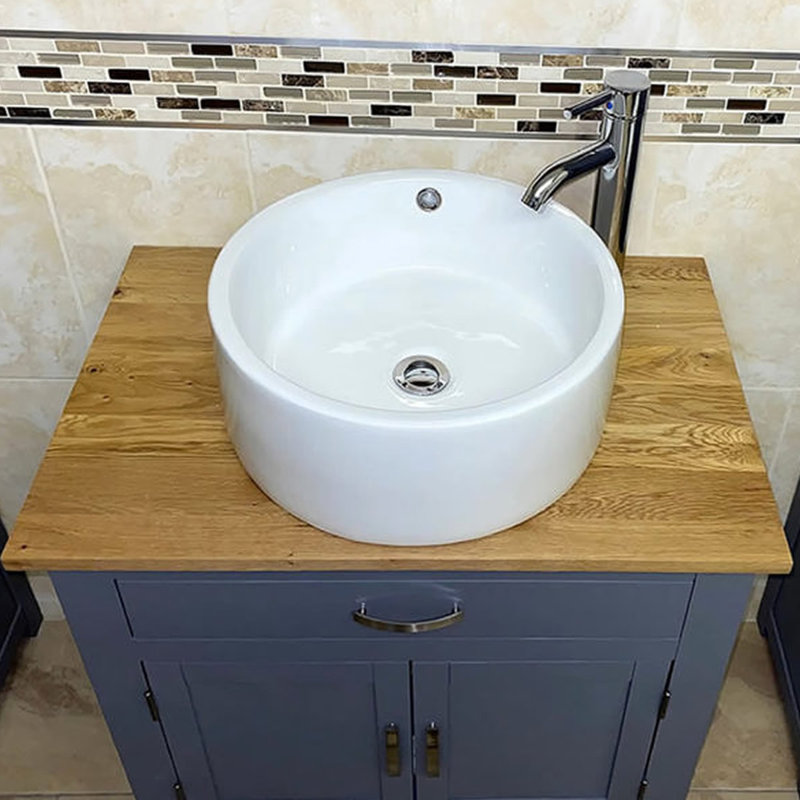 Bewdley 750mm Single Bathroom Vanity with Vessel Ceramic Basin