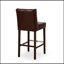 Tabouret de bar pivotant à hauteur réglable avec assise et dossier rembourrés, pour les cuisines et les bars modernes.-697672028