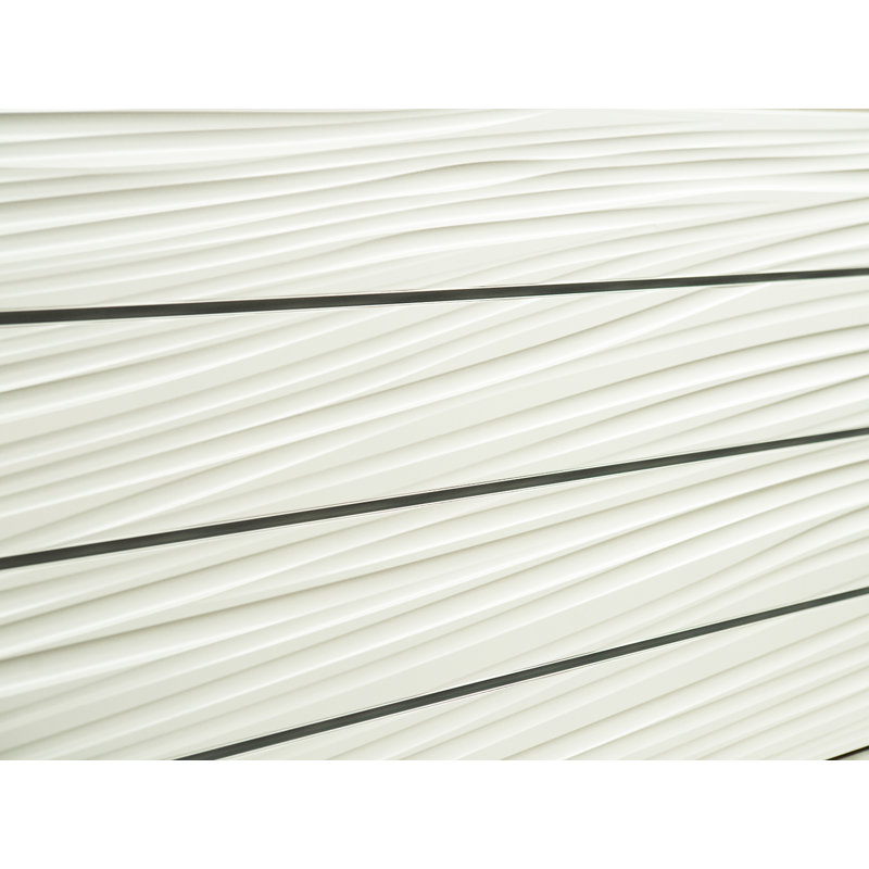 Panneau à lattes texturé Nu Wave (panneaux H 24 po x L 48 po), Blanc