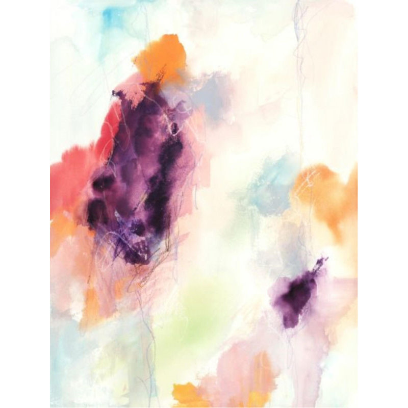 Pure Joy I par Guseul Park - impression, Image au pinceau gel, H 53 po x l 40 po x P 1,5 po