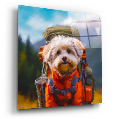 'Hiker' by Sean Parnell Acrylic Glass Wall Art, 36" x 36"