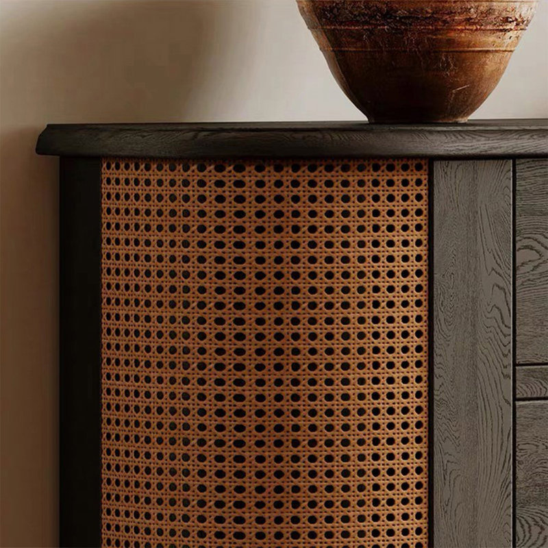 Console demi-cercle en bois massif noir, H 35,43 po x l 35,43 po x P 7,87 po