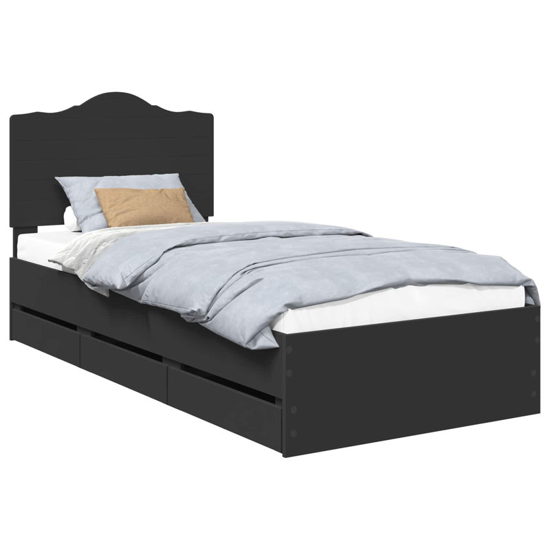 Bed, Black, Small Single (2'6)