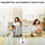  Loudean 72.8' LED Floor Lamp with Remote Control and Adjustable Reading Light-156142851