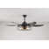 52-Inch Modern Black Ceiling Fan With Light And Remote Control (Bulb Not Included)