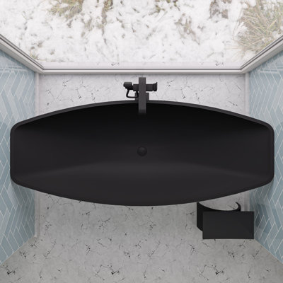 78.75'' x 33.5'' Soaking Fiberglass Bathtub
