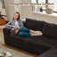 Canapé modulaire en velours côtelé avec repose-pieds 3 pièces Boneless Compression-682221176-682221181