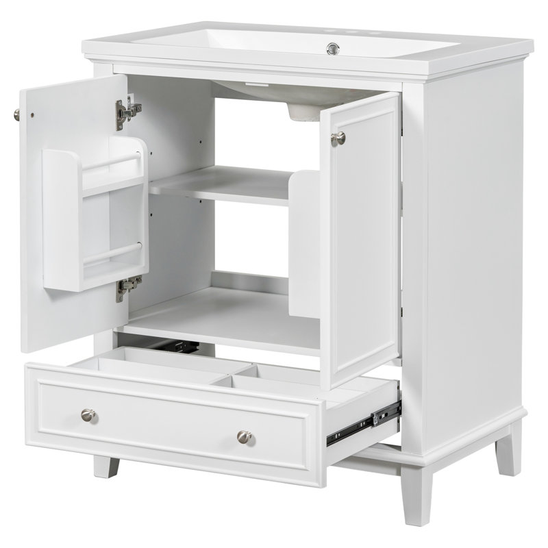 Ensemble de meuble-lavabo simple 30 po Neriadh, Blanc