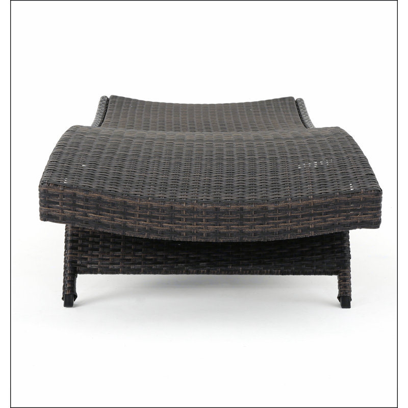 Chaise longue en osier Salem