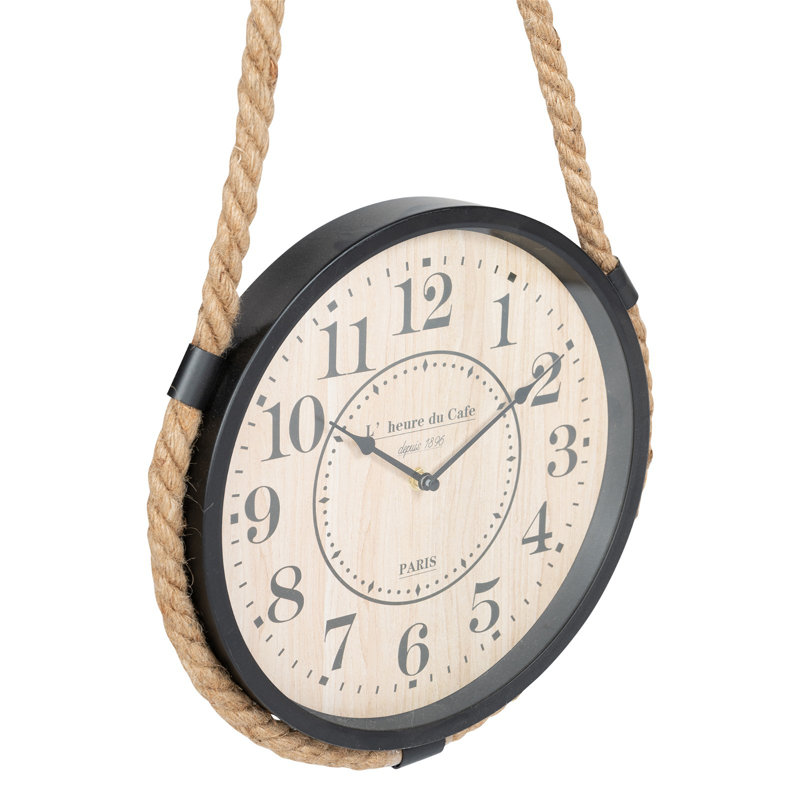 Claypoole Metal Wall Clock