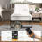 Electric Adjustable Bed Frame, Head And Foot Incline Bed Base With Low-noise Motor And Wired Remote Control-404910306