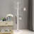 Metal Coat Rack With Natural Marble Base And 12 Hooks-106633926