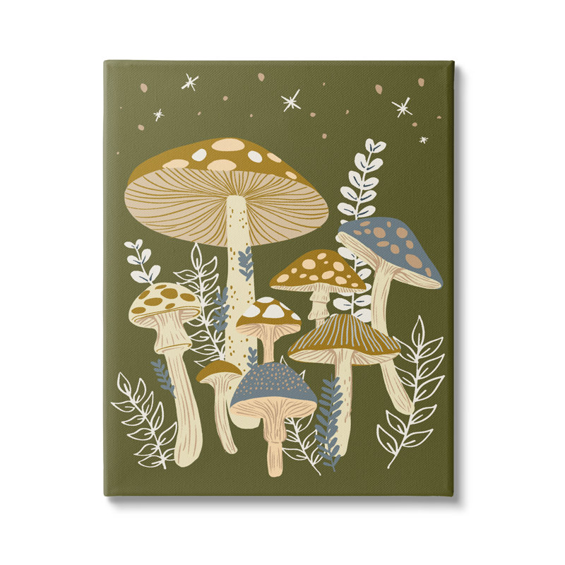 "Au-786-Canvas, champignon fantaisiste, nature sur toile" par Ziwei Li, impression, H 48 po x l 36 po x P 1,5 po