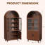 Grande armoire de rangement arquée 70,8 po-1832475015-1832475019
