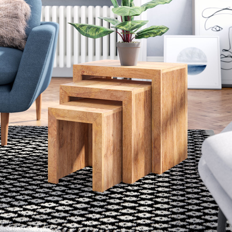 Adeliza Solid Wood Nesting Tables