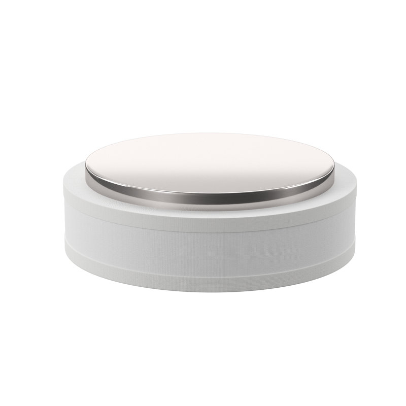 Linen LED Flush Mount, Brushed Nickel