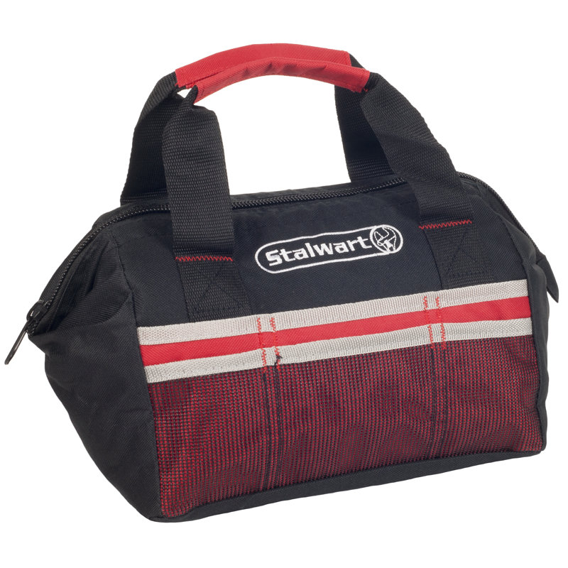 Ensemble de 55 pièces de voiture d'urgence Stalwart Roadside comprenant des câbles de démarrage, des fournitures de réparation de pneus, une trousse de premiers soins, une lampe de poche et un sac de voyage