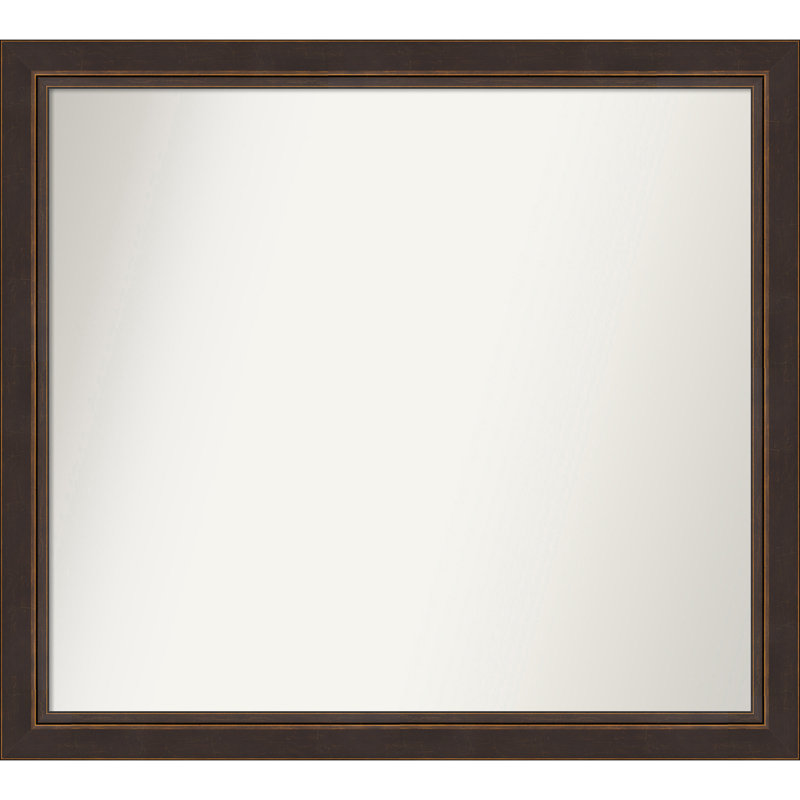 Ramsses Solid Wood Wall Mirror, 36.5" x 40.5", Rectangle