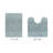 Makaylynn Premium 100% Cotton 2 Piece Bath Rug Sets with Non-Slip Backing, Machine Washable, Luxurious Solid Pattern Super Absorbent & Tufted Weave Bath Mat for Bathroom, Shower, and Tub-71054681-97762380