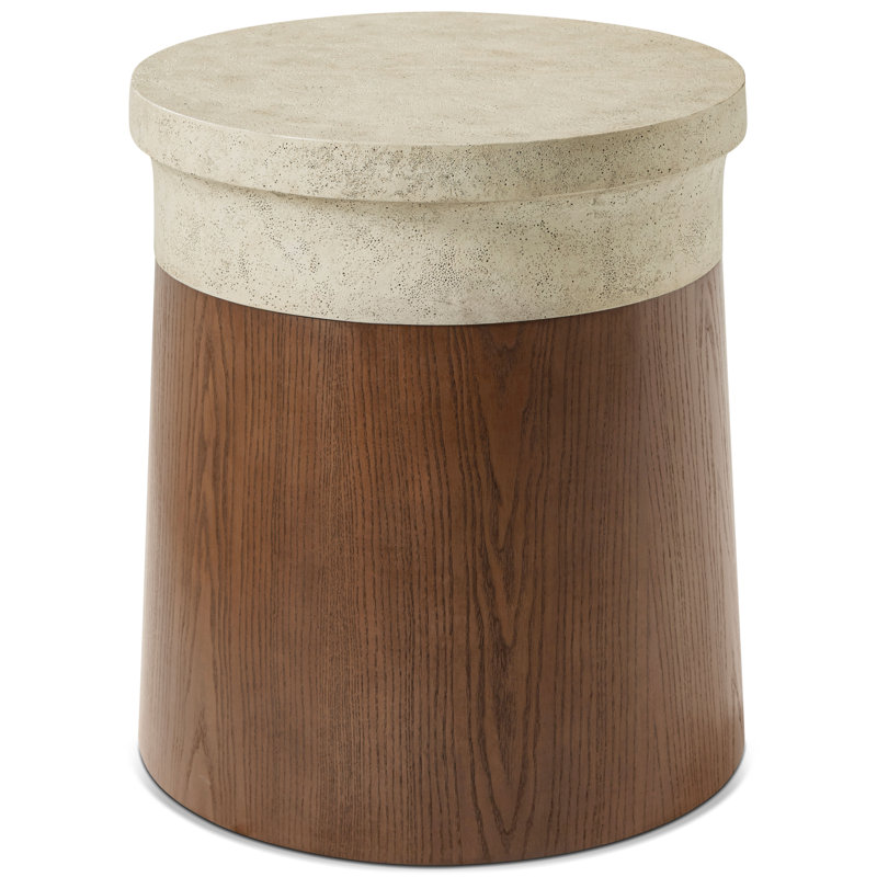 Catalina Stone End Table, Earth