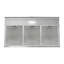 36 po T-10513-1-DL Hotte sous conduit sans conduit 80 CFM en acier inoxydable brossé de Belluno avec filtres en maille, commande à bouton-poussoir, lumière DEL