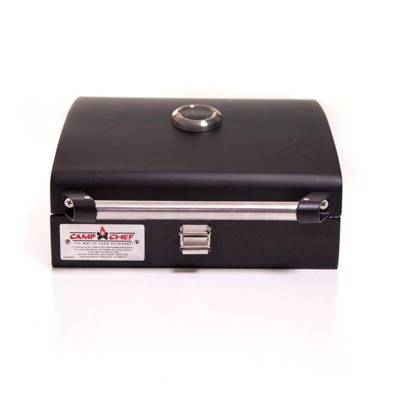 Camp Chef Black Cast Iron BBQ Grill Box with Heat Diffuser