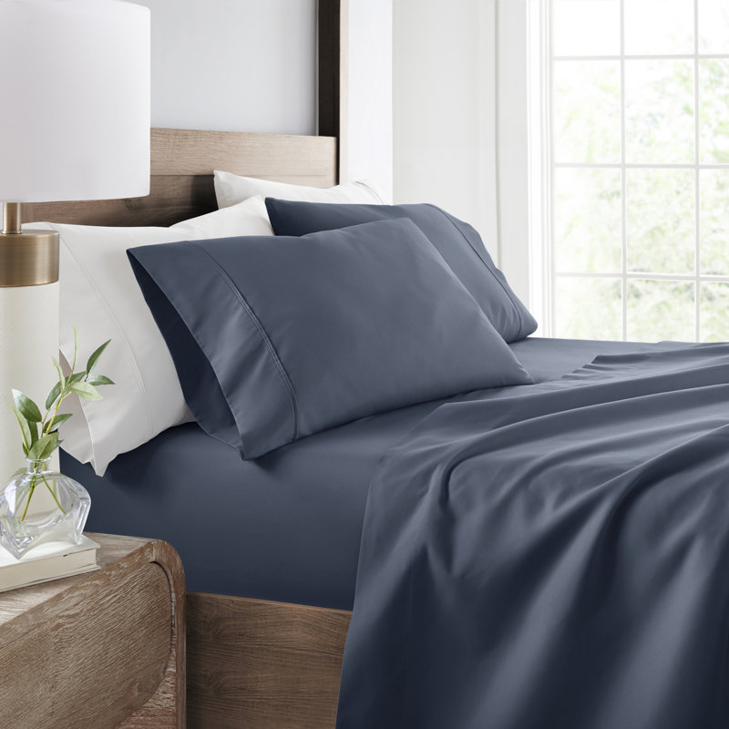 Ultra Soft Double Brushed 4 Piece Sheet Set – Deep Pocket Fade Resistant Bedding, Stone