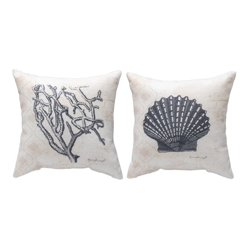 Coussin Nautical Wonder 12 po x 12 po