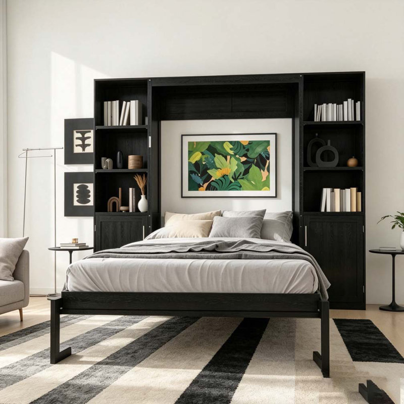 Grand lit escamotable, Noir